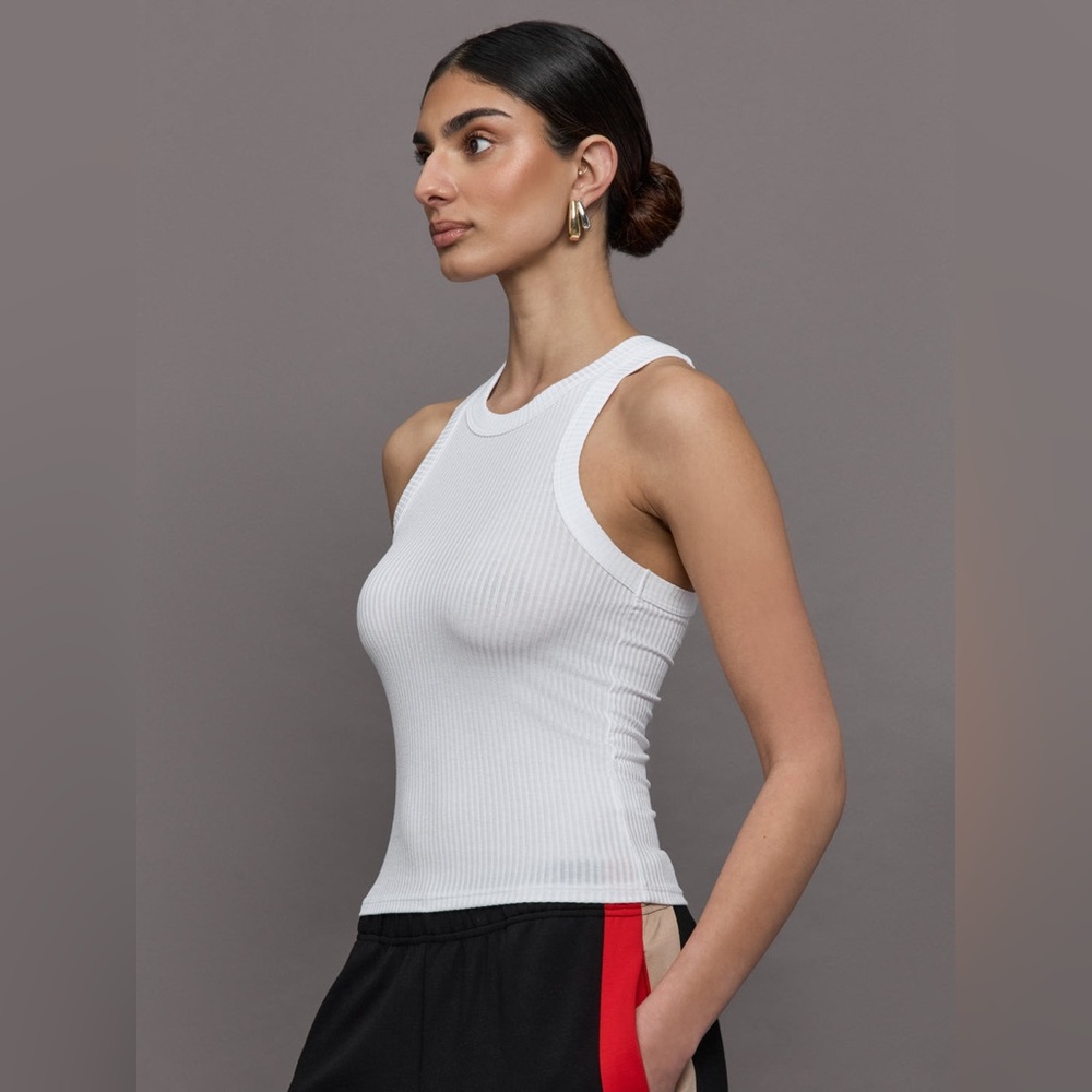 NWT Carbon38 High Neck Ribbed Tank / XS - Picture 4 of 6